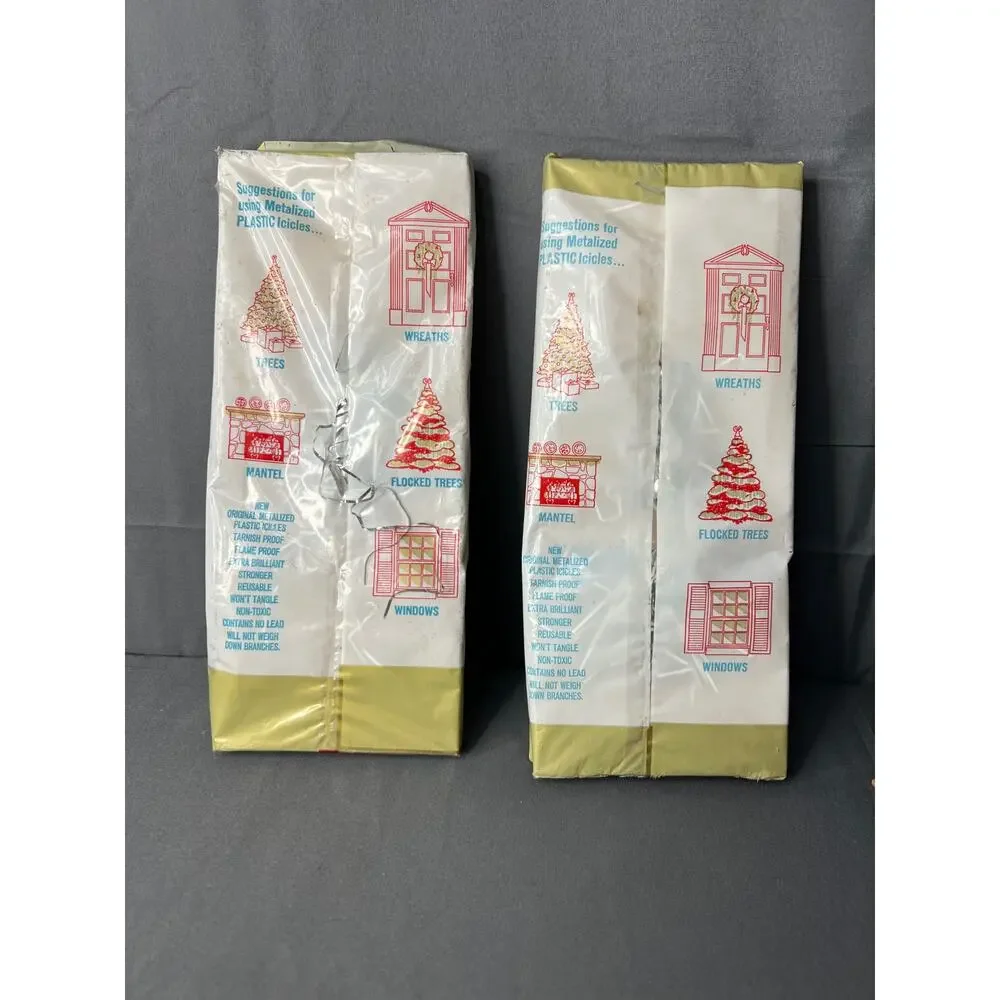2 Packs of Vintage Icicles Tinsel